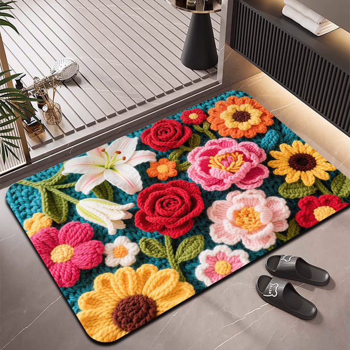 Decorative Floral Area Rug Bowlift