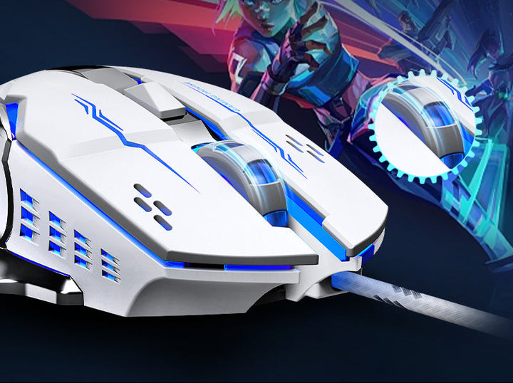 High-Precision Gaming Mouse with Adjustable DPI Bowlift