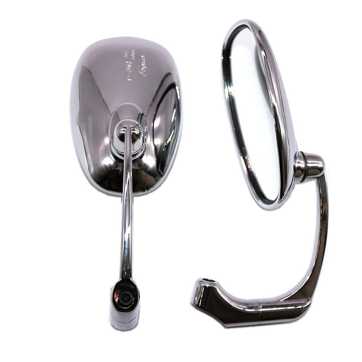 Chrome Plated Adjustable Motorcycle Mirrors Bowlift