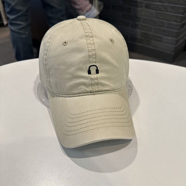 Unisex Cotton Twill Cap with Unique Music Emblem Bowlift