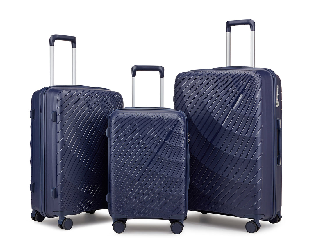 Unisex Premium Textured Hard Shell Luggage Set Bowlift
