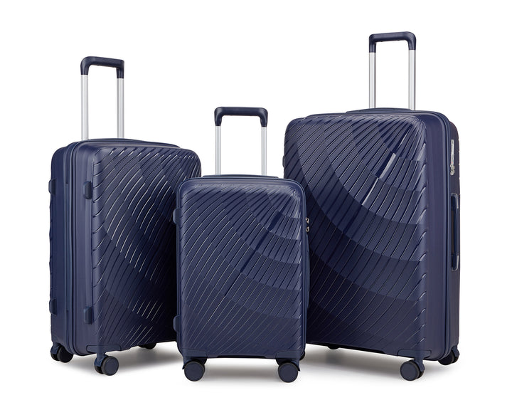 Unisex Premium Textured Hard Shell Luggage Set Bowlift