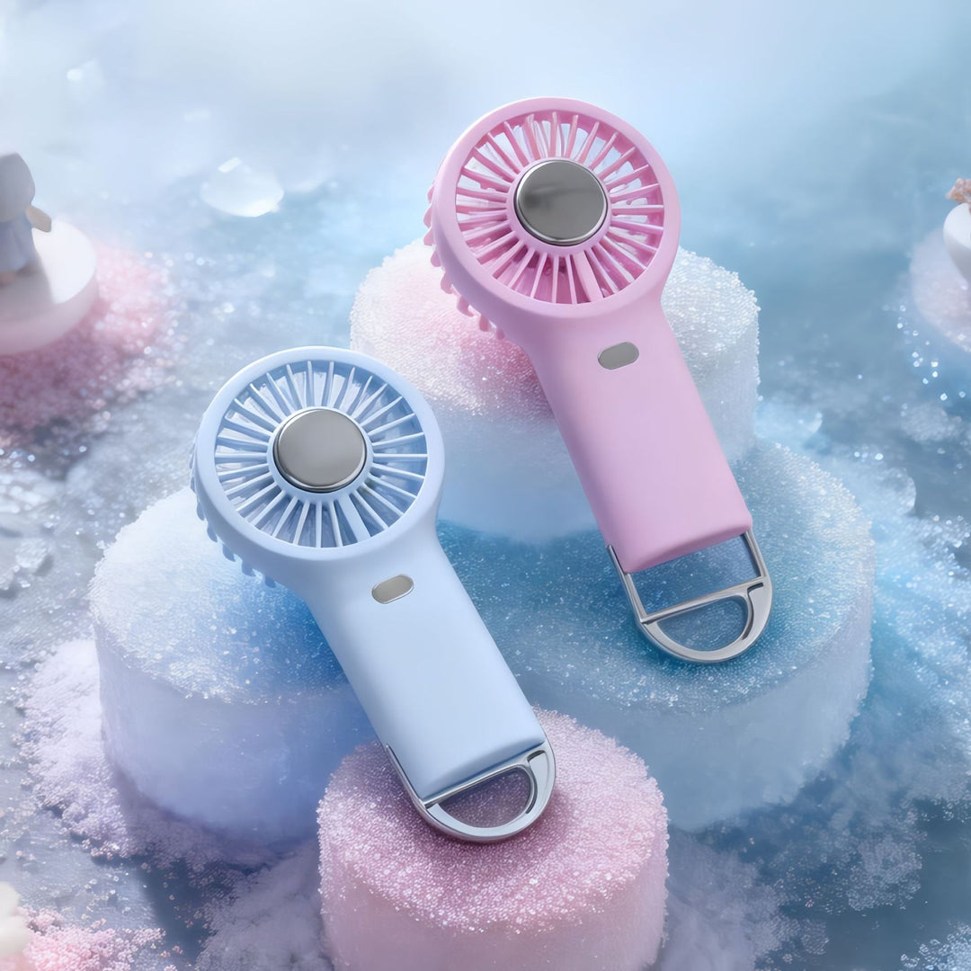 Women Portable Hand Fan with USB Charging Function Bowlift