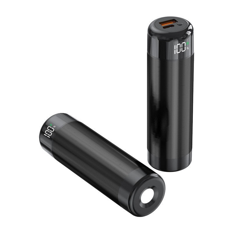Power bank with digital charging display and integrated flashlight Bowlift