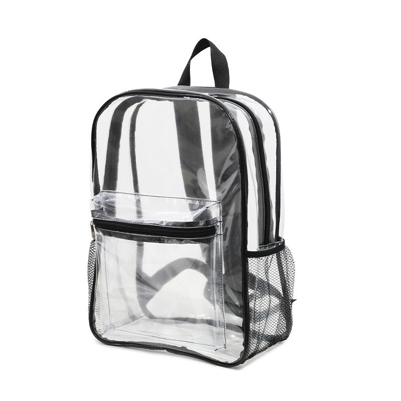 Transparent backpack with practical organizer Bowlift