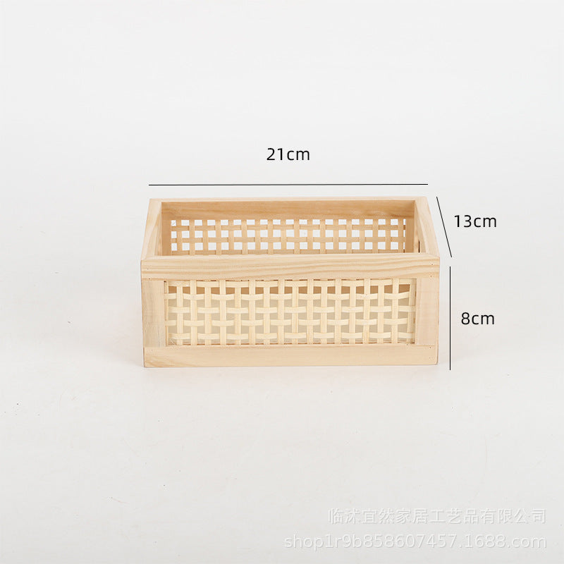 Versatile Wooden Storage Basket Bowlift