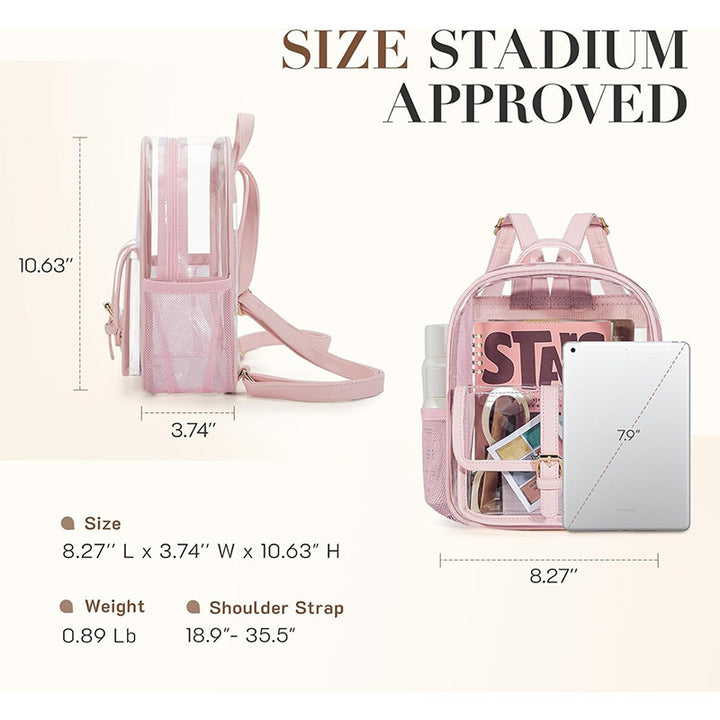 Transparent Mini Backpack Bowlift