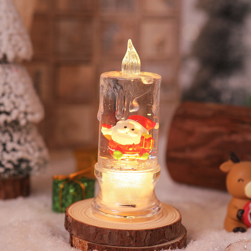 LED Christmas lantern with Santa figure Bowlift