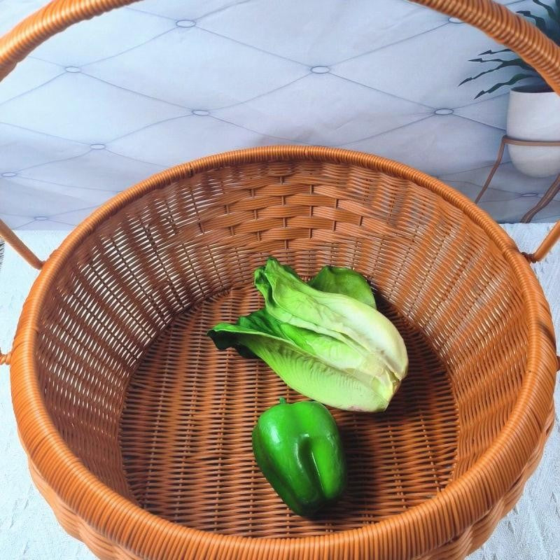 Woven Picnic Storage Basket Bowlift