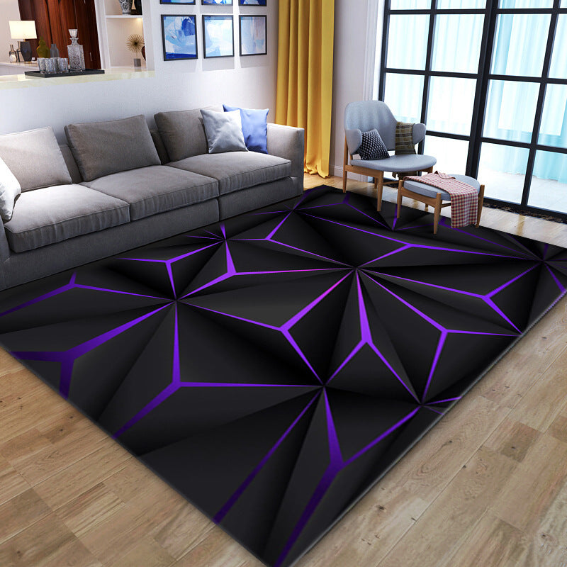 Geometric Patterned Area Rug Bowlift