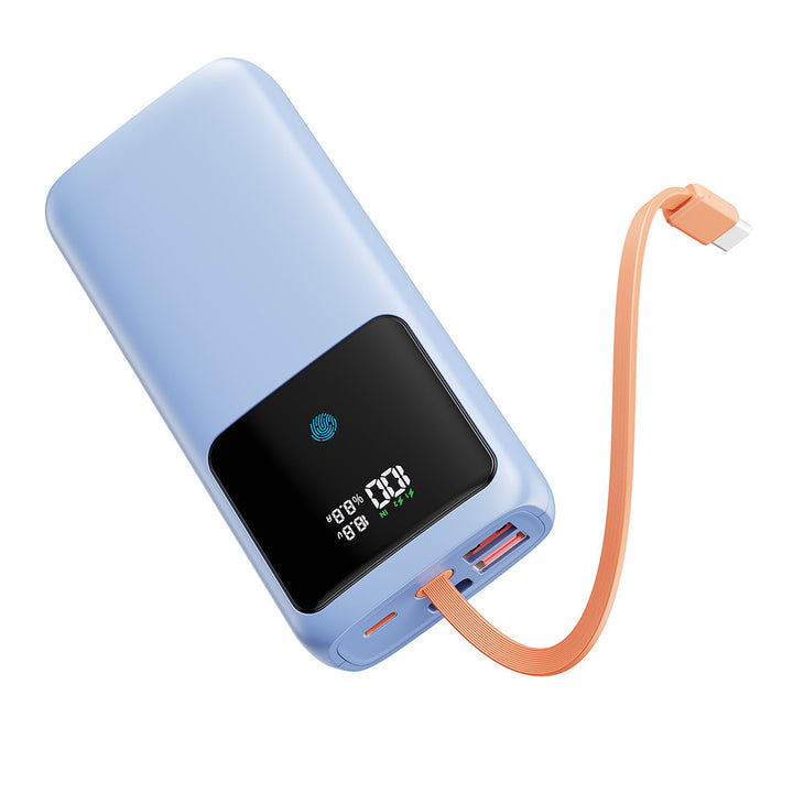 Power bank with integrated LED display and intelligent fast charging port Bowlift