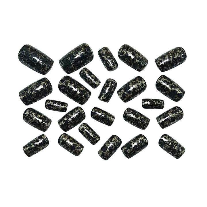 Glamorous artificial nail set with leopard pattern Bowlift