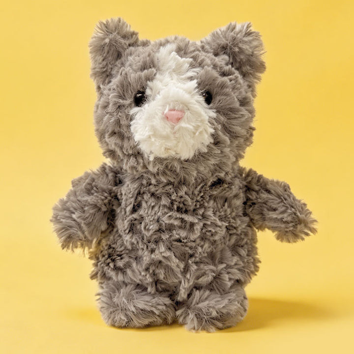 Plush Sitting Duck Soft Toy with Ultra-Soft Faux Fur and Bean-Fill Body Bowlift