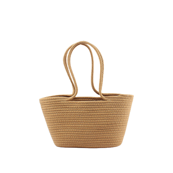 Basket bag with playful lace accent Bowlift