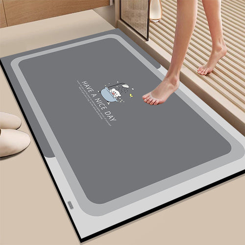 Absorbent Bathroom Mat Bowlift