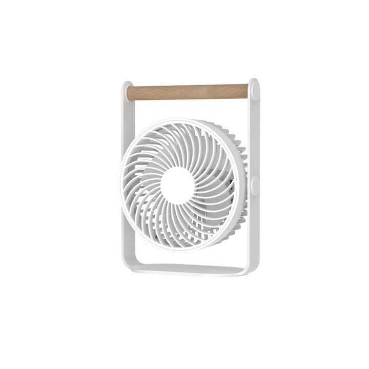 Ladies portable fan with wooden handle Bowlift