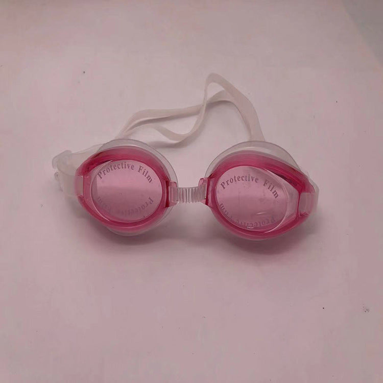 Sport swimming goggles with high-performance anti-fog coating and flexible silicone strap Bowlift