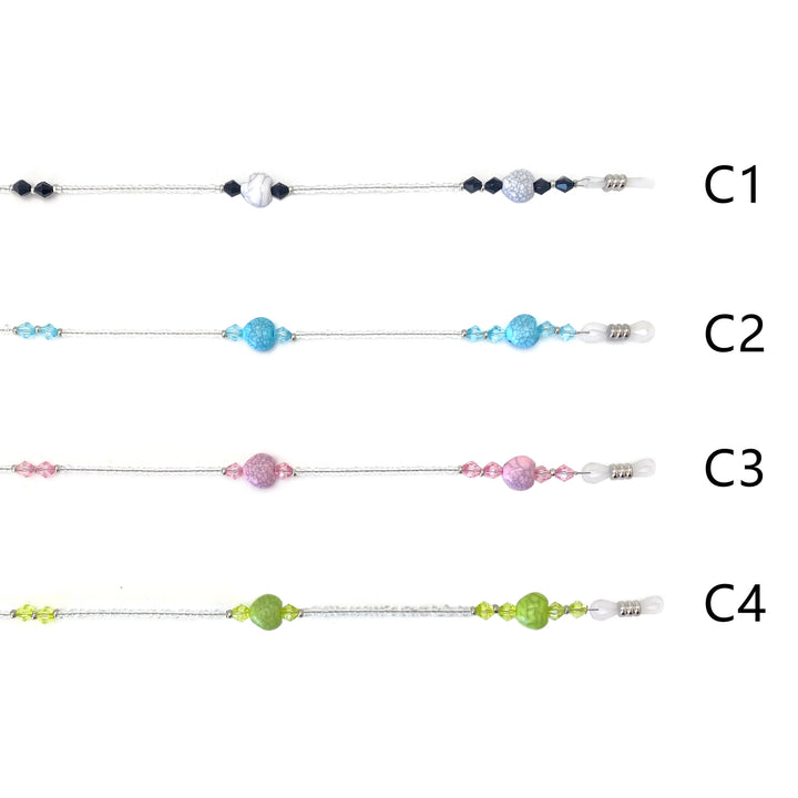 Beaded Eyewear Retainer Chain Bowlift