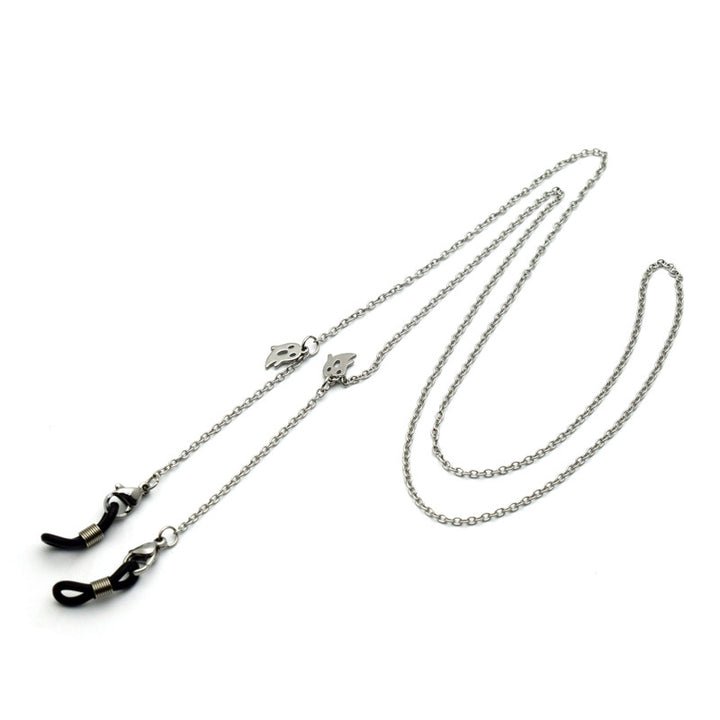 Stylish Geometric Chain Eyewear Holder Bowlift