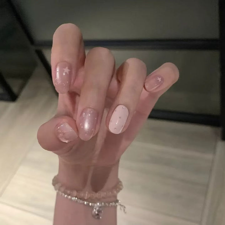 Artistic Starry Nail Art Extensions