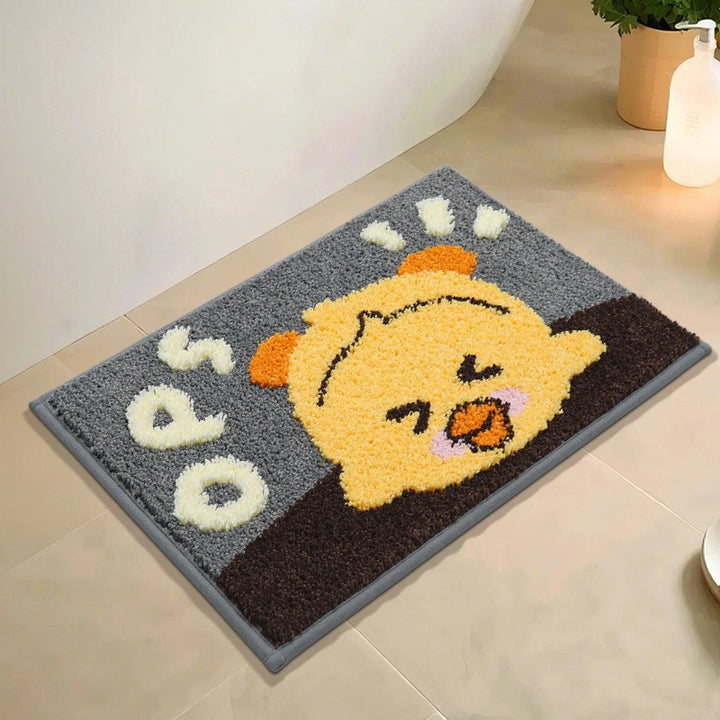 Cute Bear-Themed Bath Mat Bowlift