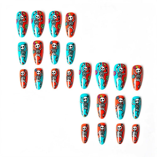 Halloween-Inspired Skeleton Nail Art Kit