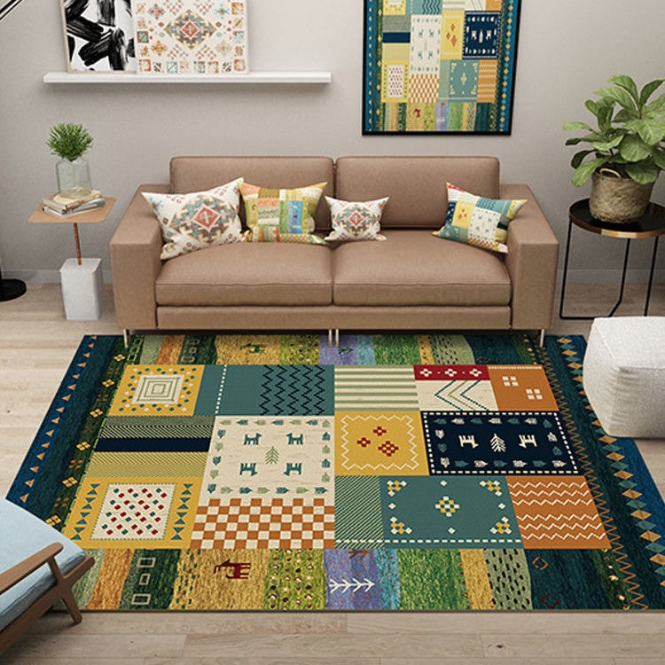 Decorative Patchwork Area Rug Bowlift