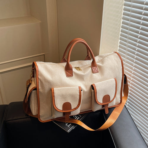 Elegant Leisure Duffel Bag with Multiple Compartments Bowlift