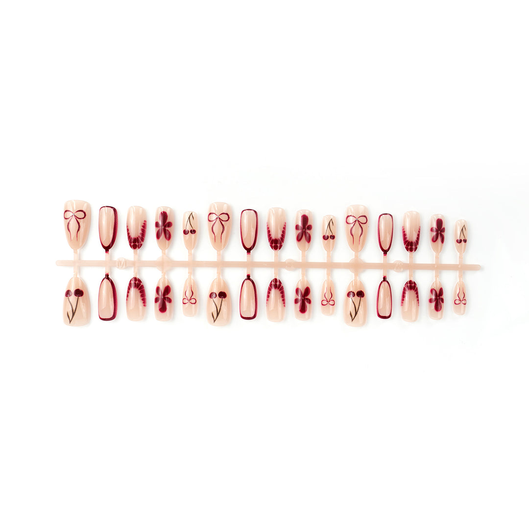 Elegant Gradient Press-On Nails