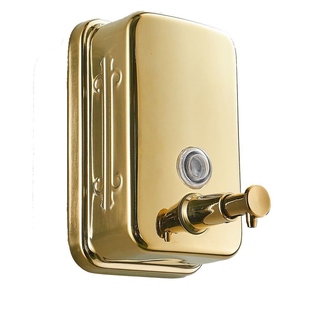 Wall-mounted stainless steel push-pump soap and lotion dispenser Bowlift