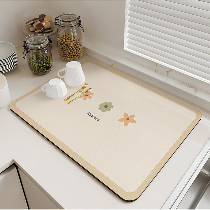 Decorative Kitchen Counter Mat Bowlift