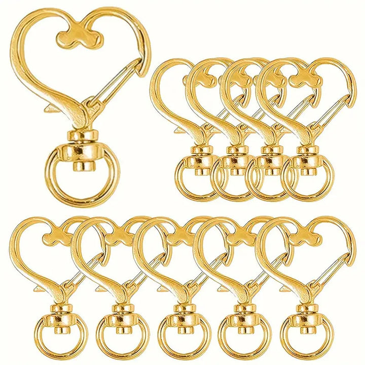 Heart-Shaped Snap Hook Clips Bowlift