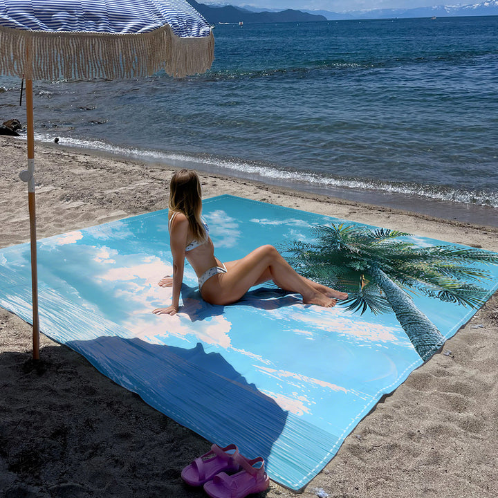 Mandala Design Beach Mat Bowlift