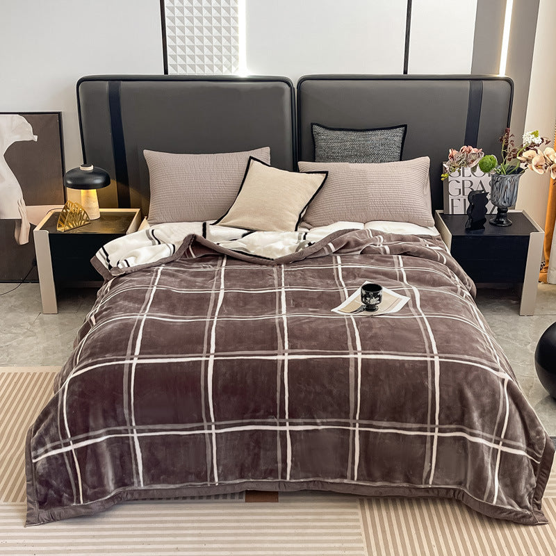 Floral Patterned Fleece Throw Blanket Bowlift