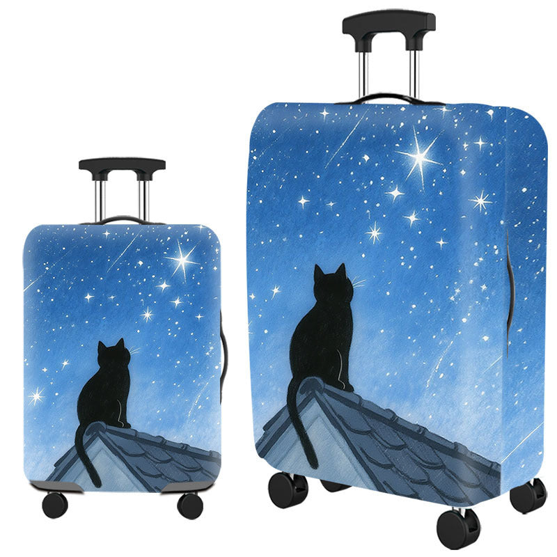 Tropical Leaf Print Hard Shell Luggage Bowlift