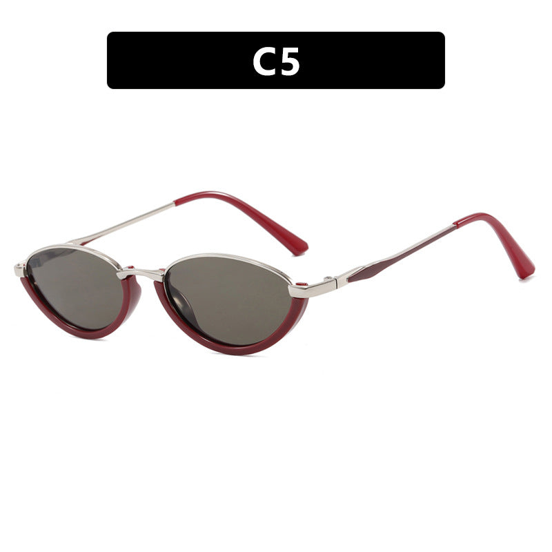 Women's fashionable Cat-Eye sunglasses with two-tone frame and UV protection Bowlift