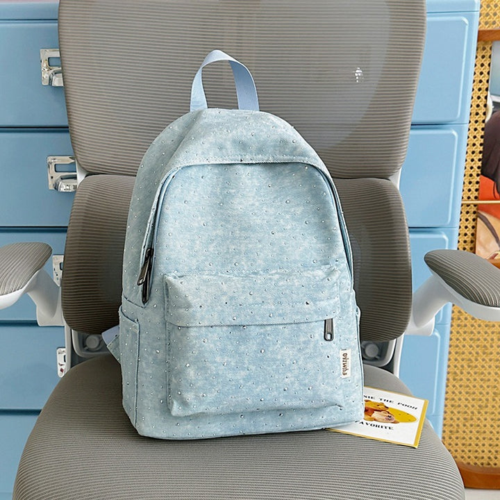 Casual Lightweight Backpack with Polka Dot Design Bowlift