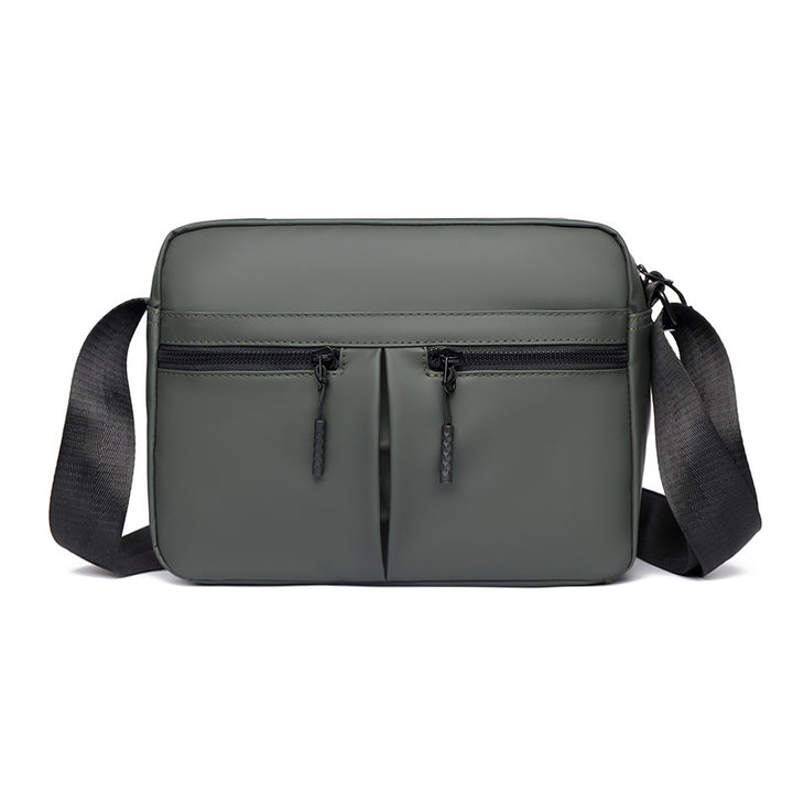 Sleek Dual-Zippered Utility Crossbody Bag Bowlift