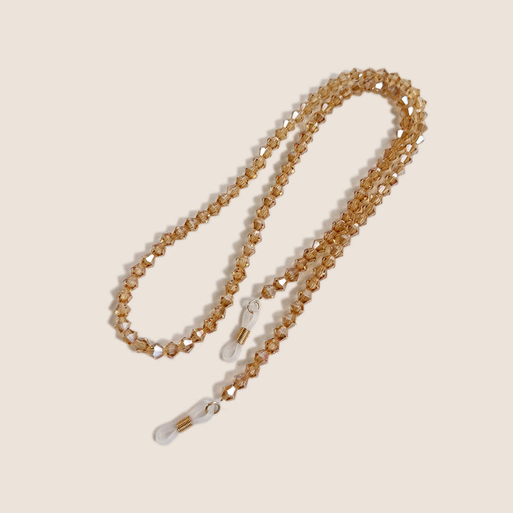 Beaded Eyewear Chain with Clear Tips Bowlift