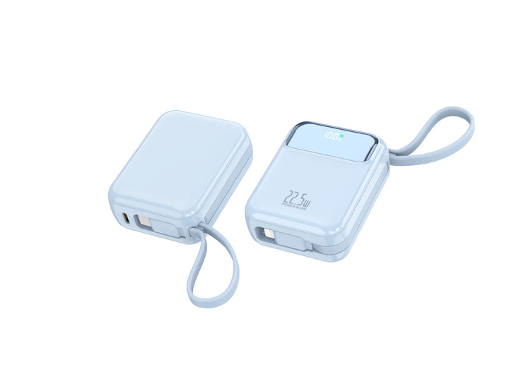 Compact power bank with multifunctional connection and digital charging display Bowlift