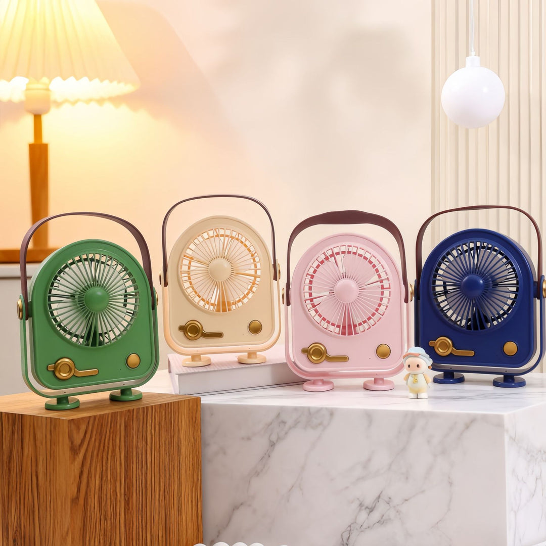 Ladies portable desk fan with ergonomic design and USB connection Bowlift
