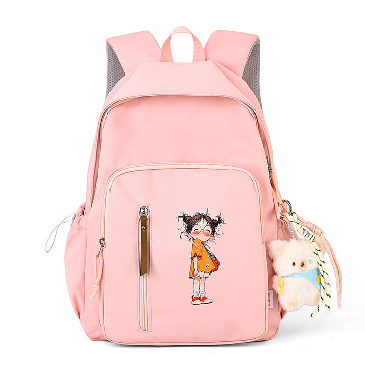 Backpack with Cute Cartoon Design Bowlift