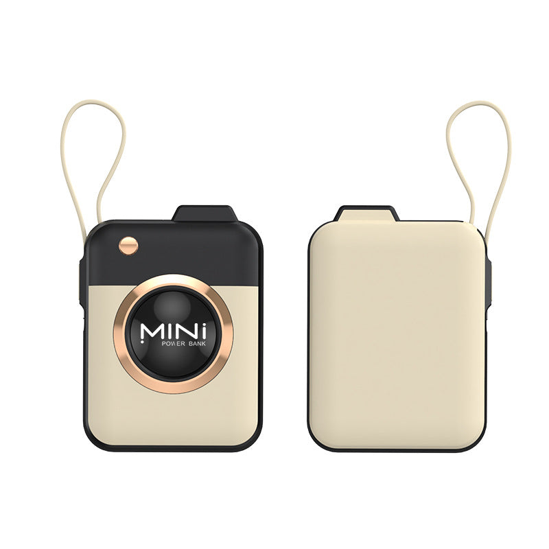 Mini power bank with carrying strap and high capacity Bowlift