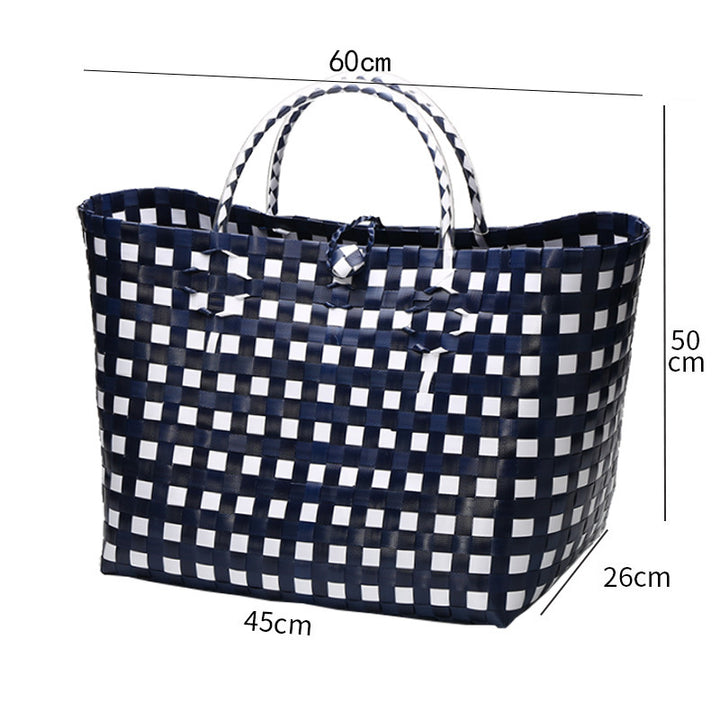 Large Capacity Woven Shopping Tote Bowlift