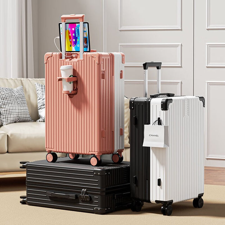 Unisex Premium Dual-Layer Hard-Shell Luggage Set Bowlift