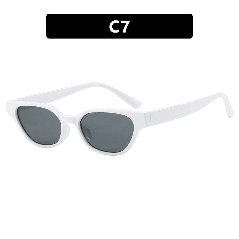 Women's fashionable sunglasses with curved frame and brown lenses Bowlift