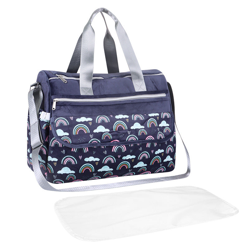 Multifunctional tote bag with removable changing mat Bowlift