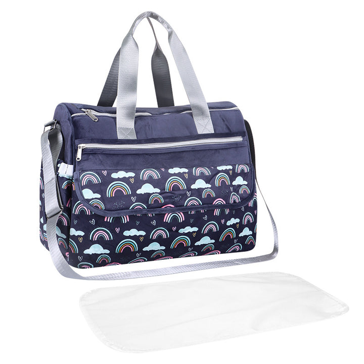 Multifunctional tote bag with removable changing mat Bowlift