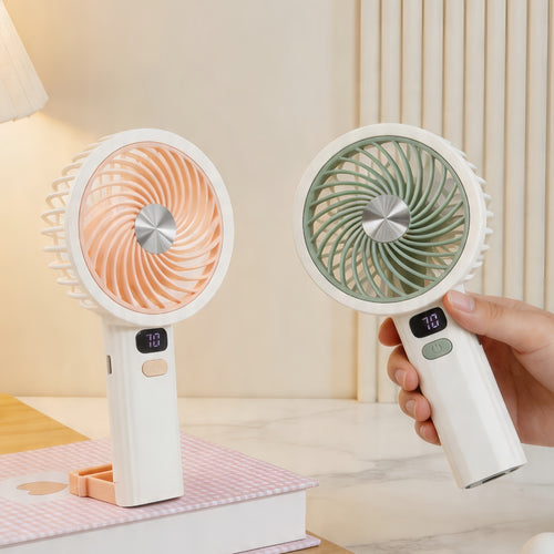 Portable handheld fan with digital speed control Bowlift