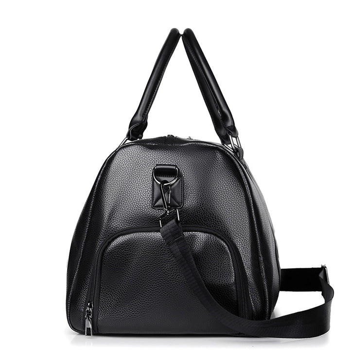 Premium Leather Weekend Duffel Bag Bowlift